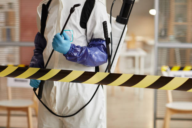 Professional Biohazard Cleanup technician working in Louisville, IL